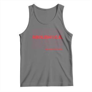 Abolish Ice No Human Is Illegal Tank Top Social Justice TS10 Black Heather Print Your Wear