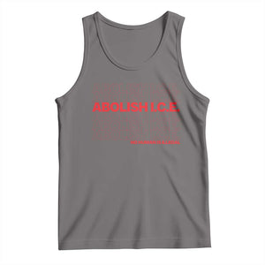 Abolish Ice No Human Is Illegal Tank Top Social Justice TS10 Deep Heather Print Your Wear