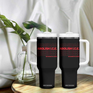Abolish Ice No Human Is Illegal Tumbler With Handle Social Justice TS10 Print Your Wear