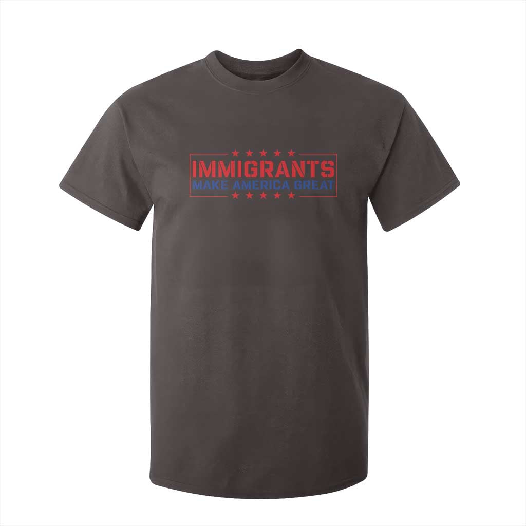Immigrants Make America Great T Shirt For Kid TS10 Dark Chocolate Print Your Wear