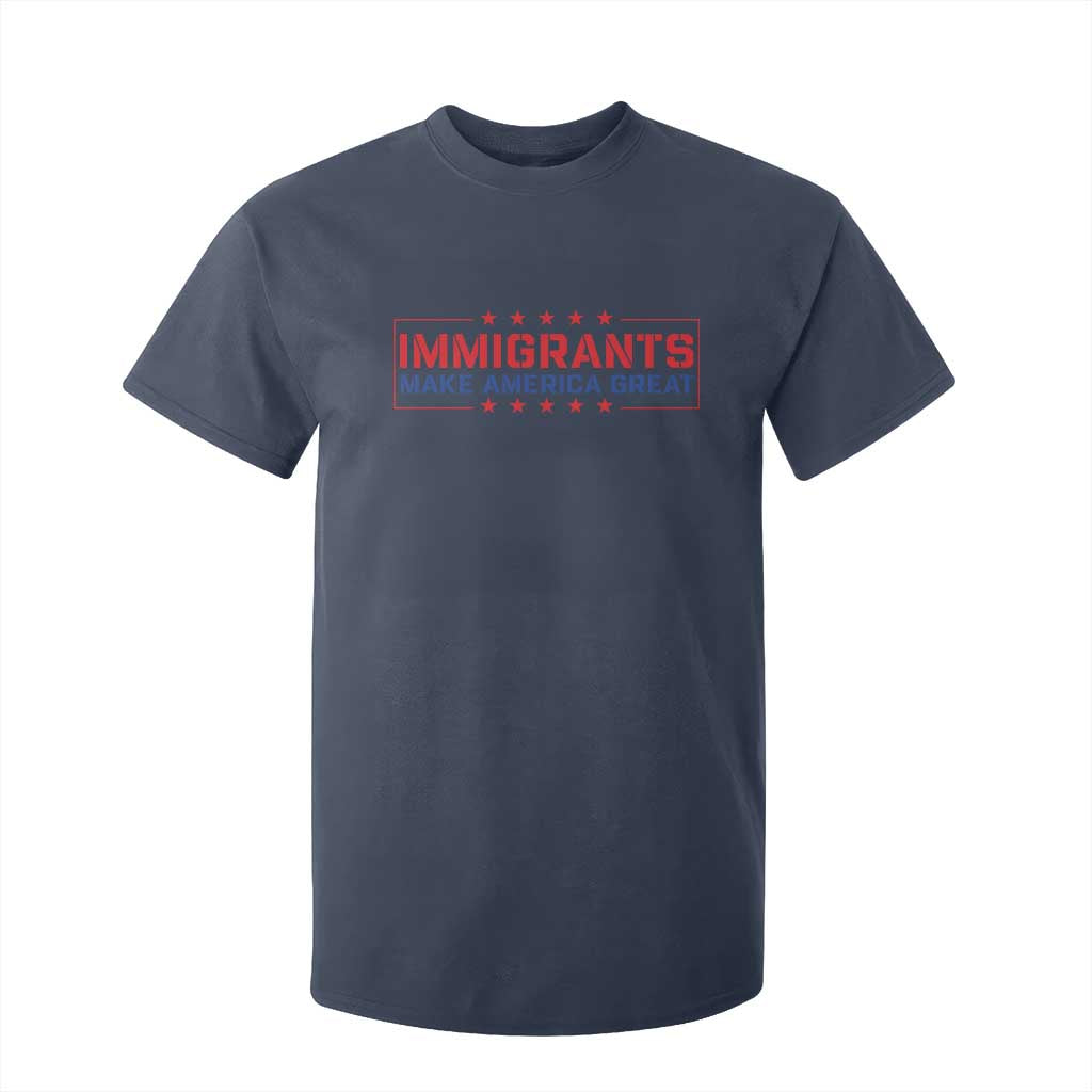 Immigrants Make America Great T Shirt For Kid TS10 Navy Print Your Wear