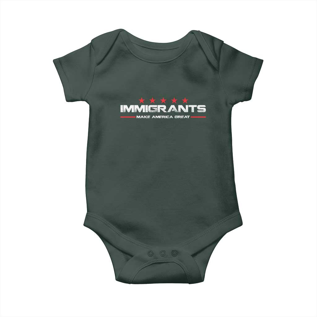 Immigrants Make America Great Baby Onesie Pro Immigrant Resist Racist TS10 Print Your Wear