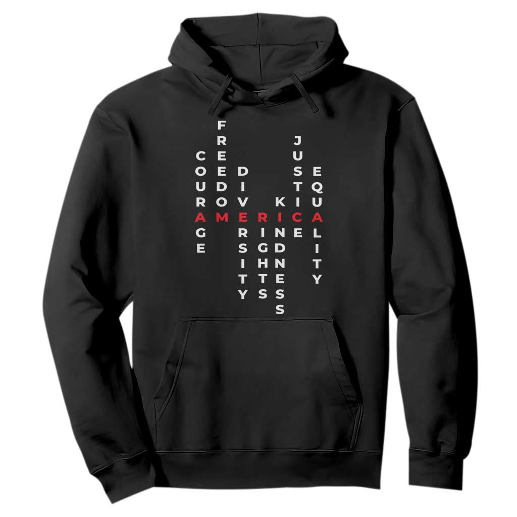 Equal Rights Hoodie Courage Freedom Diversity Rights Kindness Justice Equality TS10 Black Print Your Wear