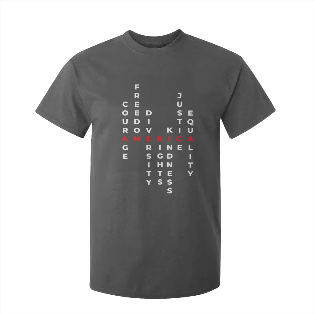 Equal Rights T Shirt For Kid Courage Freedom Diversity Rights Kindness Justice Equality TS10 Dark Heather Print Your Wear