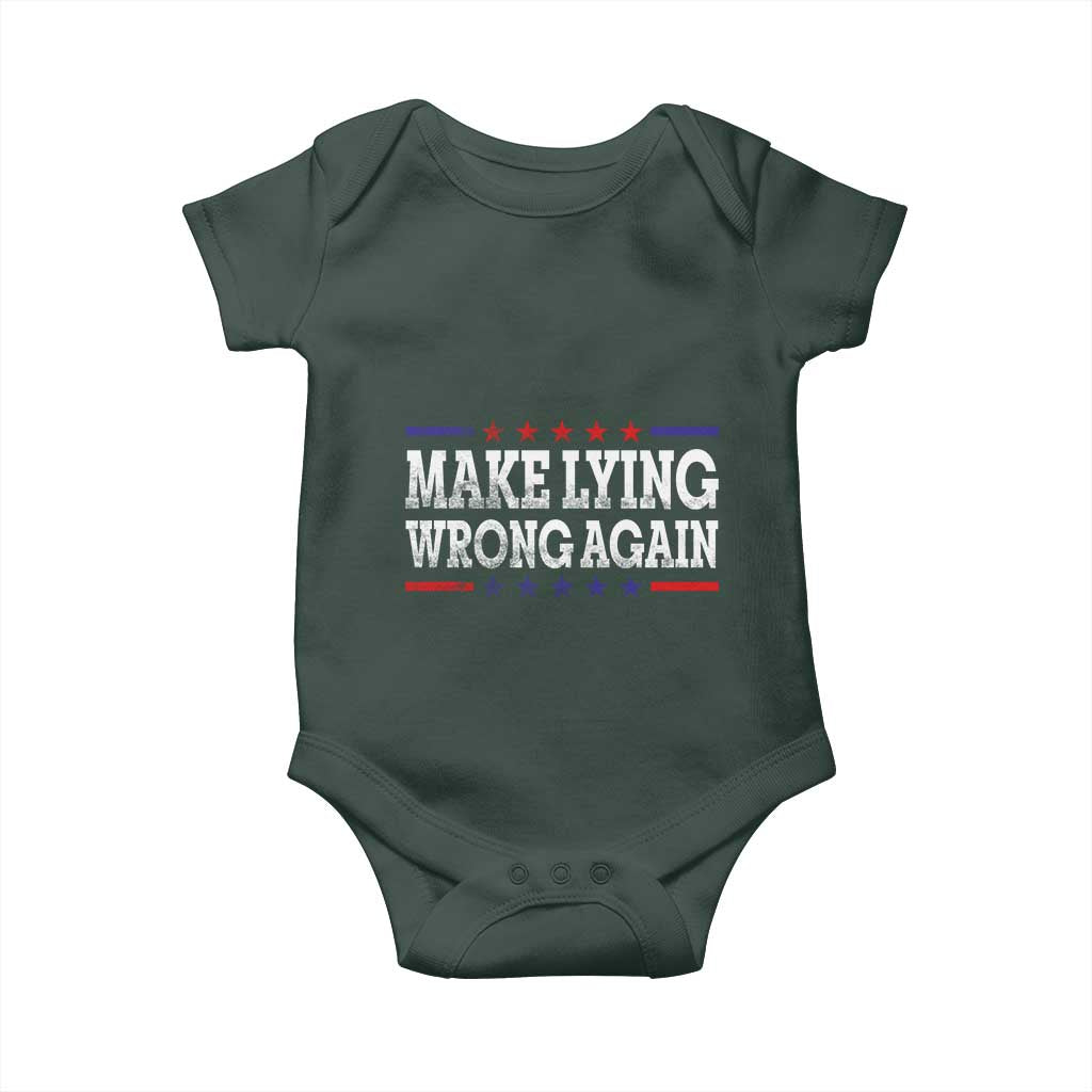 Make Lying Wrong Again Baby Onesie Resist Racism TS10 Print Your Wear