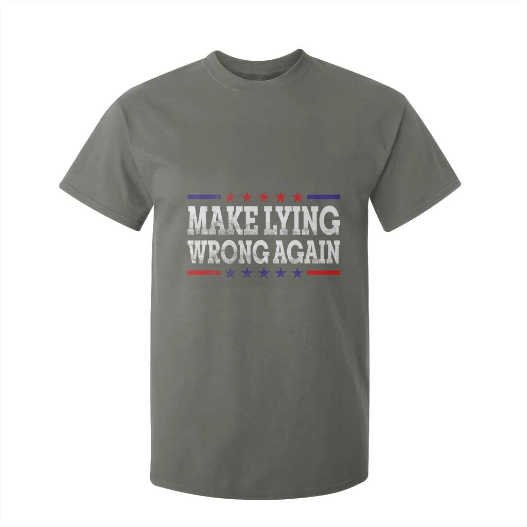 Make Lying Wrong Again T Shirt For Kid Resist Racism TS10 Military Green Print Your Wear