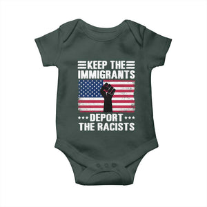 Resist Racism Baby Onesie Keep The Immigrants Deport The Racists TS10 Print Your Wear