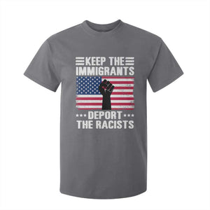 Resist Racism T Shirt For Kid Keep The Immigrants Deport The Racists TS10 Charcoal Print Your Wear