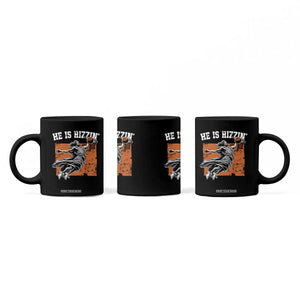 He is Rizzin Coffee Mug Funny Jesus Playing Basketball Vintage Faith TS10 Print Your Wear