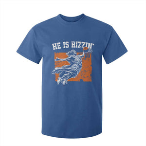 He is Rizzin T Shirt For Kid Funny Jesus Playing Basketball Vintage Faith TS10 Royal Blue Print Your Wear