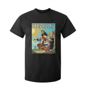 He is Rizzen T Shirt For Kid Funny Jesus Skateboarding Christian Meme TS10 Black Print Your Wear