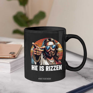 He is Rizzin Coffee Mug Funny Jesus Vintage Faith TS10 Print Your Wear