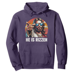 He is Rizzin Hoodie Funny Jesus Vintage Faith TS10 Purple Print Your Wear