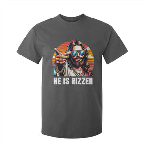 He is Rizzin T Shirt For Kid Funny Jesus Vintage Faith TS10 Dark Heather Print Your Wear