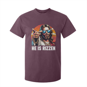 He is Rizzin T Shirt For Kid Funny Jesus Vintage Faith TS10 Maroon Print Your Wear