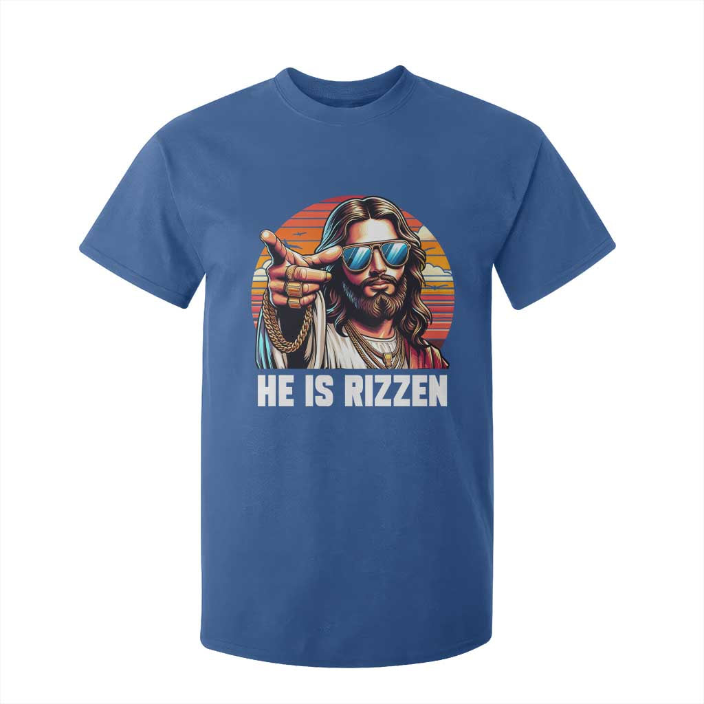 He is Rizzin T Shirt For Kid Funny Jesus Vintage Faith TS10 Royal Blue Print Your Wear