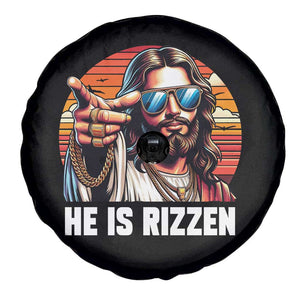 He is Rizzin Spare Tire Cover Funny Jesus Vintage Faith TS10 Print Your Wear