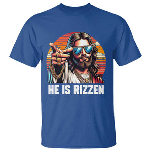 He is Rizzin T Shirt Funny Jesus Vintage Faith TS10 Royal Blue Print Your Wear