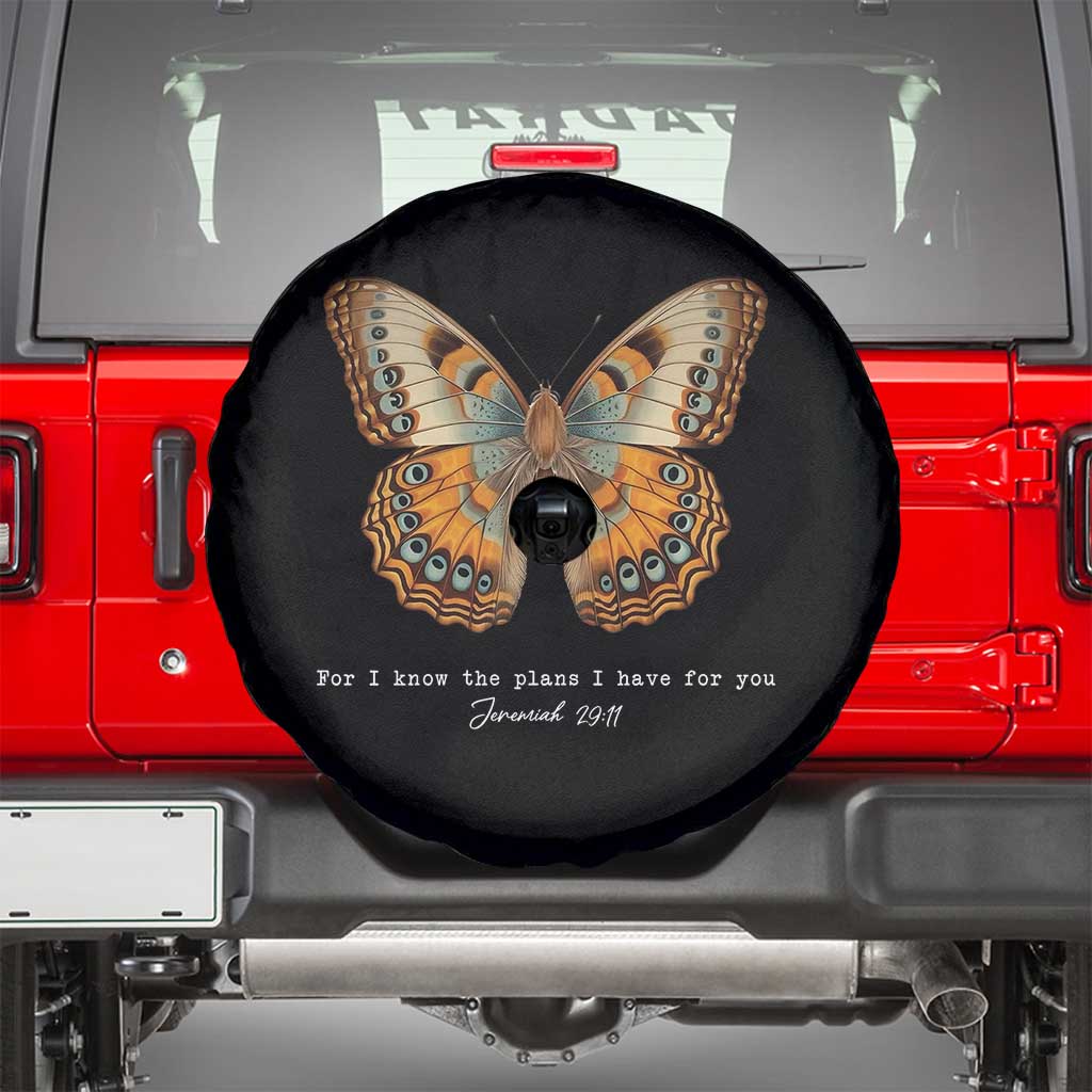 Christian Jeremiah 29:11 Spare Tire Cover Bible Scripture For I Know The Plans I Have For You TS10 Black Print Your Wear