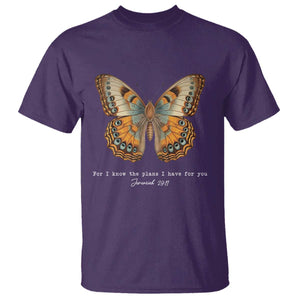 Christian Jeremiah 29:11 T Shirt Bible Scripture For I Know The Plans I Have For You TS10 Purple Print Your Wear