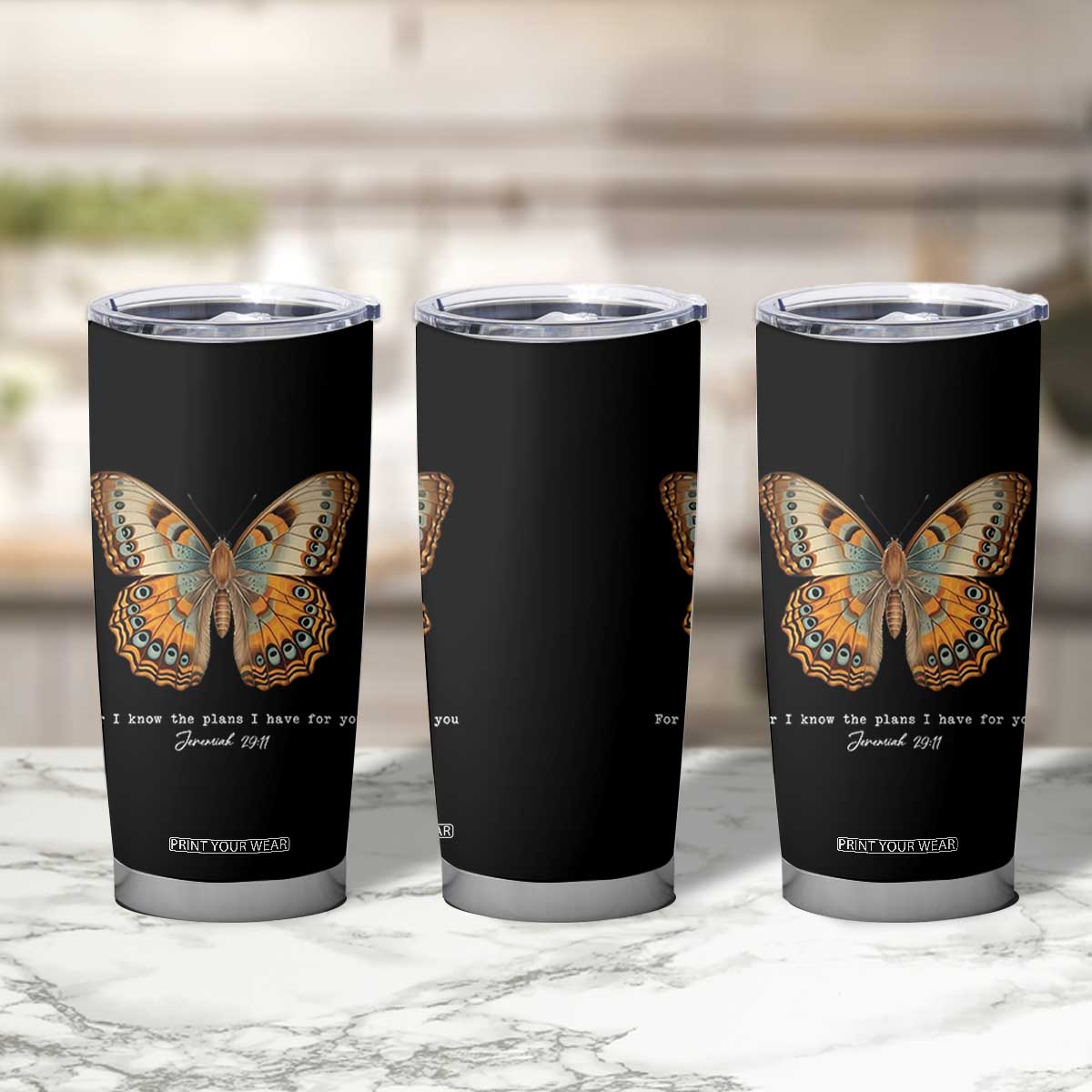 Christian Jeremiah 29:11 Tumbler Cup Bible Scripture For I Know The Plans I Have For You TS10 Print Your Wear