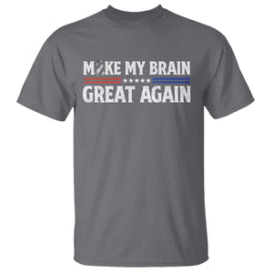 Funny Brain Surgery Recovery T Shirt Make My Brain Great Again Gray Ribbon TS10 Charcoal Print Your Wear