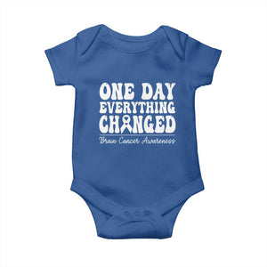 Brain Cancer Awareness Baby Onesie Fight Brain Tumor Cure Groovy TS10 Royal Blue Print Your Wear
