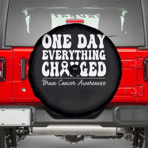 Brain Cancer Awareness Spare Tire Cover Fight Brain Tumor Cure Groovy TS10 Black Print Your Wear
