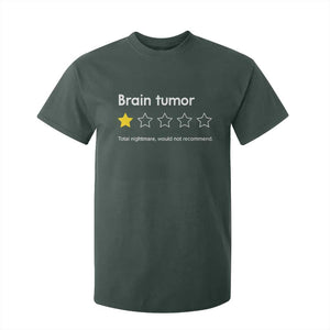 Brain Tumor T Shirt For Kid One Star Would Not Recommend Brain Cancer Awareness TS10 Dark Forest Green Print Your Wear