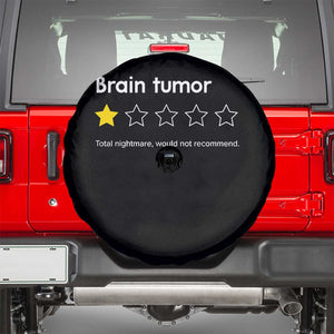 Brain Tumor Spare Tire Cover One Star Would Not Recommend Brain Cancer Awareness TS10 Black Print Your Wear