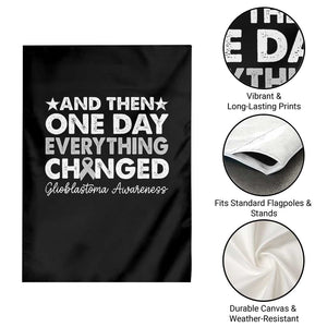 Glioblastoma Awareness Garden Flag Retro Fight Brain Tumor Cure Gray Ribbon TS10 Print Your Wear