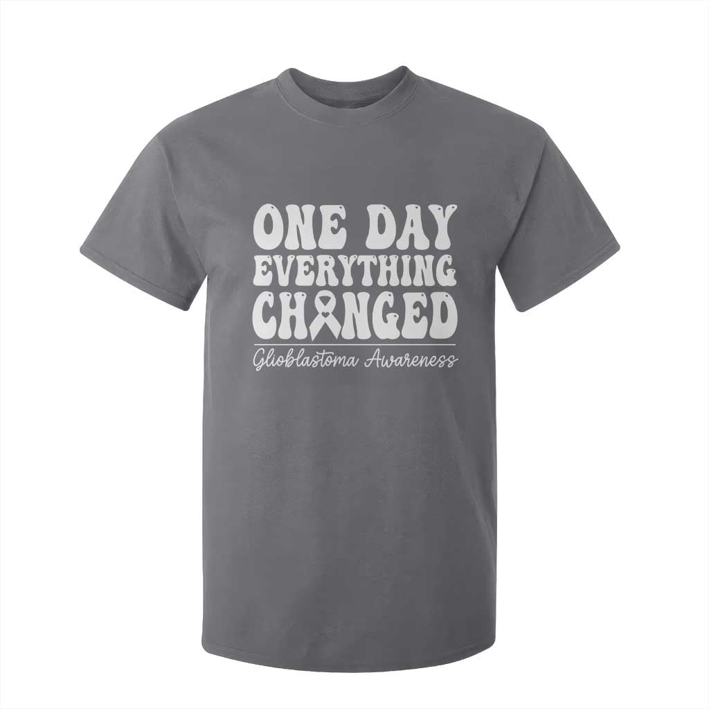 Glioblastoma Awareness T Shirt For Kid Fight Brain Tumor Cure Groovy TS10 Charcoal Print Your Wear