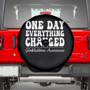 Glioblastoma Awareness Spare Tire Cover Fight Brain Tumor Cure Groovy TS10 Black Print Your Wear