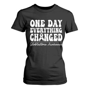 Glioblastoma Awareness T Shirt For Women Fight Brain Tumor Cure Groovy TS10 Black Print Your Wear