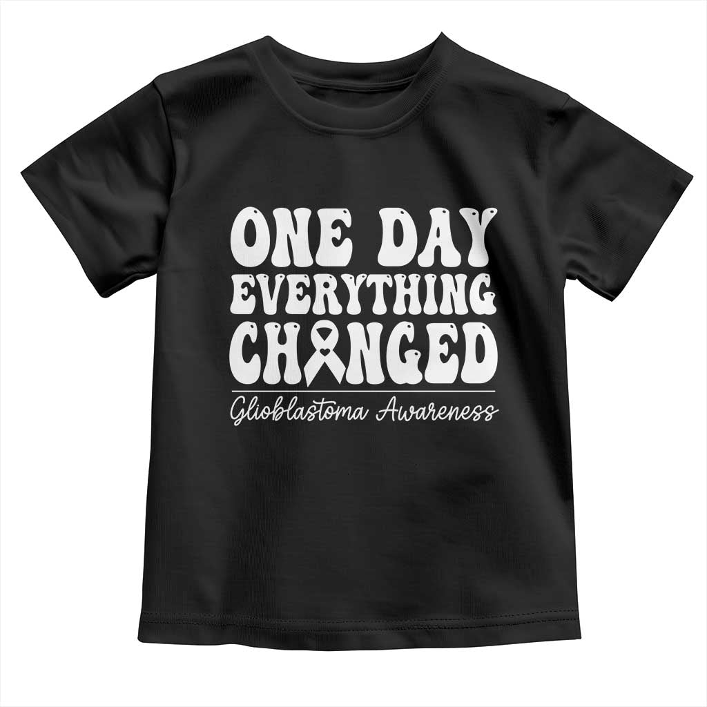 Glioblastoma Awareness Toddler T Shirt Fight Brain Tumor Cure Groovy TS10 Black Print Your Wear
