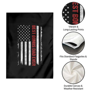 Best Effin Bonus Dad Ever Garden Flag Funny Stepdad American Flag TS10 Print Your Wear