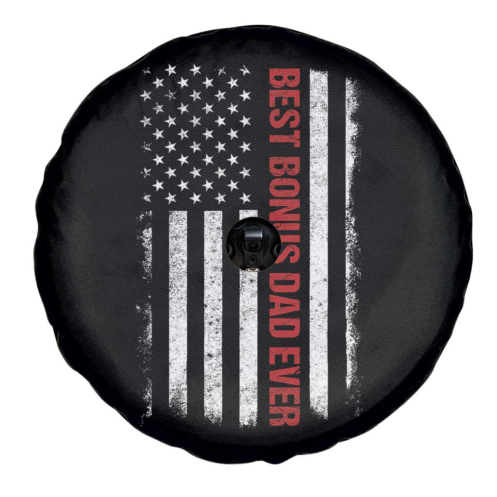 Best Effin Bonus Dad Ever Spare Tire Cover Funny Stepdad American Flag TS10 Print Your Wear