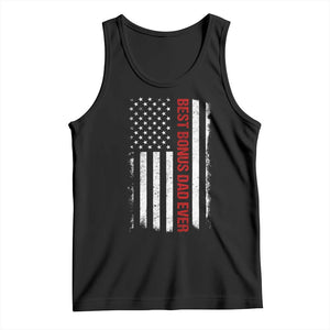 Best Effin Bonus Dad Ever Tank Top Funny Stepdad American Flag TS10 Black Print Your Wear