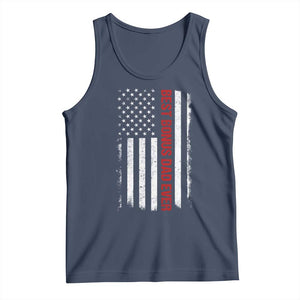 Best Effin Bonus Dad Ever Tank Top Funny Stepdad American Flag TS10 Navy Print Your Wear