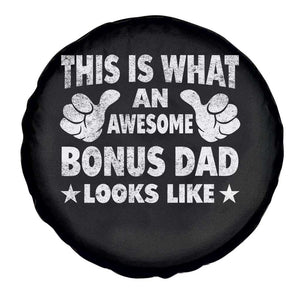 Funny Stepdad Spare Tire Cover This Is What An Awesome Bonus Dad Looks Like TS10 Print Your Wear