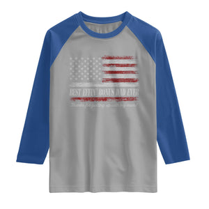 Best Effin’ Bonus Dad Ever Raglan Shirt Step Dad American Flag TS10 Sport Gray Royal Print Your Wear