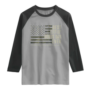 Best Effin’ Bonus Dad Ever Raglan Shirt Step Dad Camo American Flag Camouflage TS10 Sport Gray Black Print Your Wear