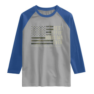 Best Effin’ Bonus Dad Ever Raglan Shirt Step Dad Camo American Flag Camouflage TS10 Sport Gray Royal Print Your Wear