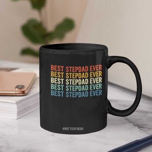Best Stepdad Ever Coffee Mug Funny Retro Stepdad Bonus Dad TS10 Print Your Wear