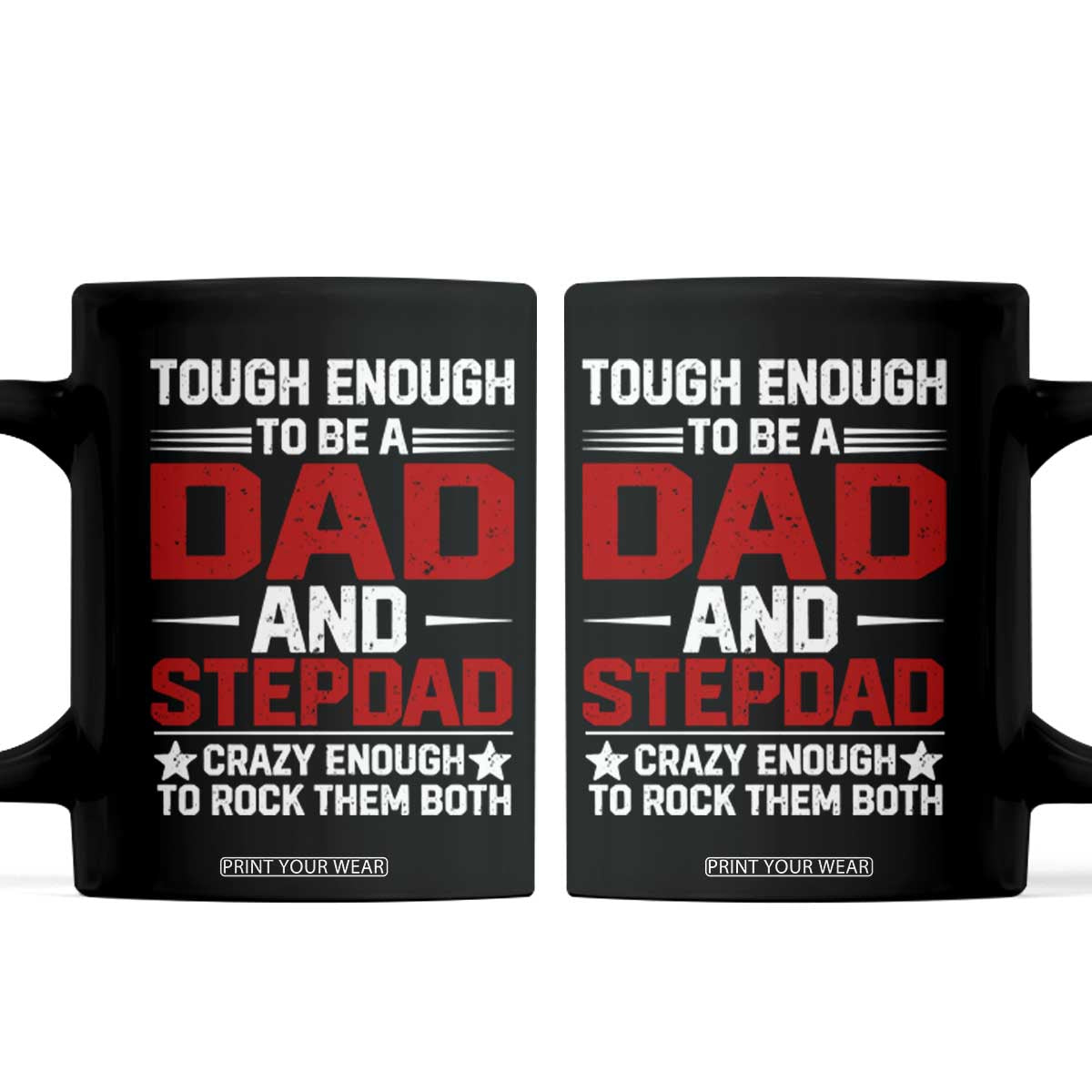 Bonus Dad Coffee Mug Dad And Stepdad Fathers Day TS10 Black Print Your Wear