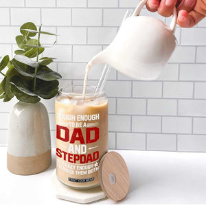 Bonus Dad Glass Can Dad And Stepdad Fathers Day TS10 Print Your Wear