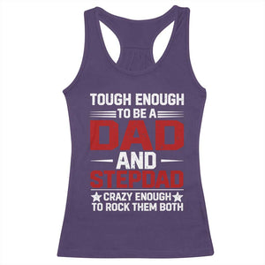 Bonus Dad Racerback Tank Top Dad And Stepdad Fathers Day TS10 Purple Print Your Wear