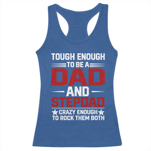 Bonus Dad Racerback Tank Top Dad And Stepdad Fathers Day TS10 Royal Blue Print Your Wear