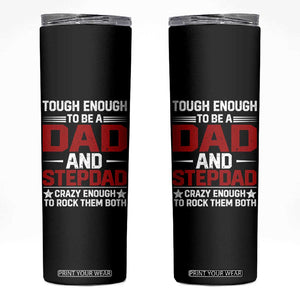 Bonus Dad Skinny Tumbler Dad And Stepdad Fathers Day TS10 Black Print Your Wear