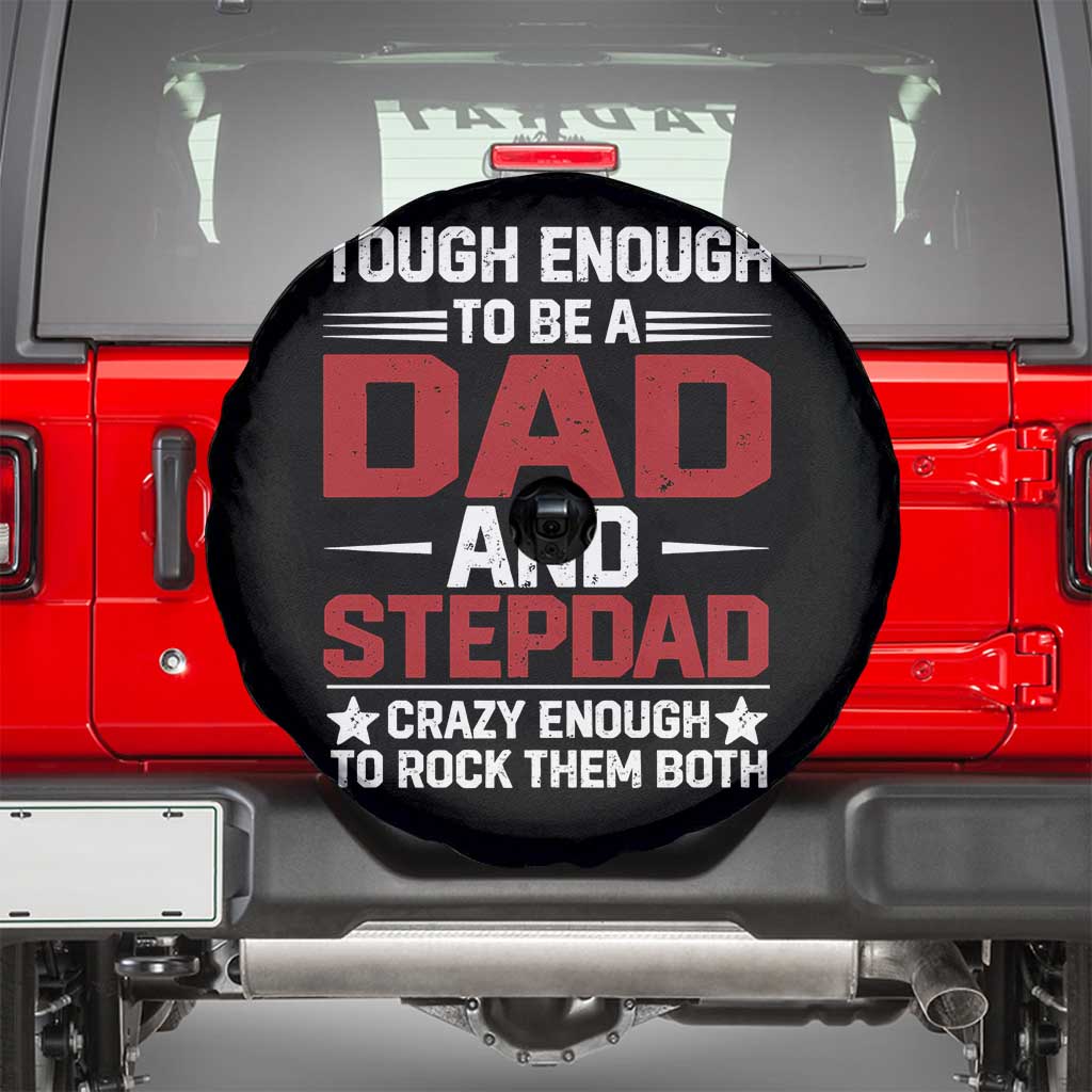 Bonus Dad Spare Tire Cover Dad And Stepdad Fathers Day TS10 Black Print Your Wear